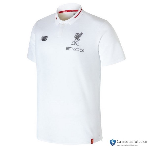 Polo Liverpool 2017-18 Blanco Rojo